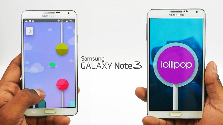 Samsung Galaxy Note 3 receiving Lollipop update in Nepal