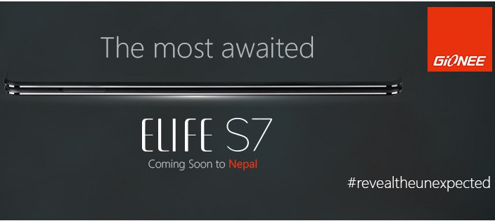 Gionee Nepal to launch Elife S7