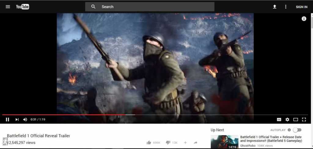 Material Design Youtube