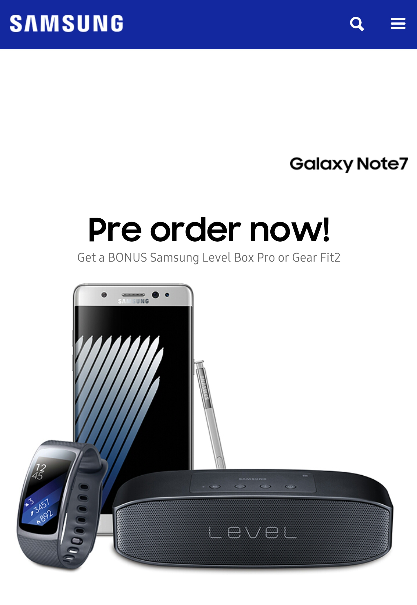 note 7 preorder
