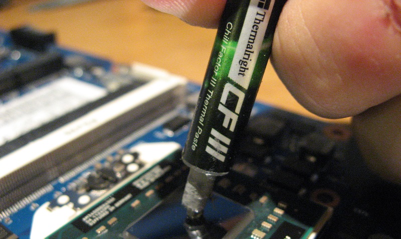 thermal paste in laptop