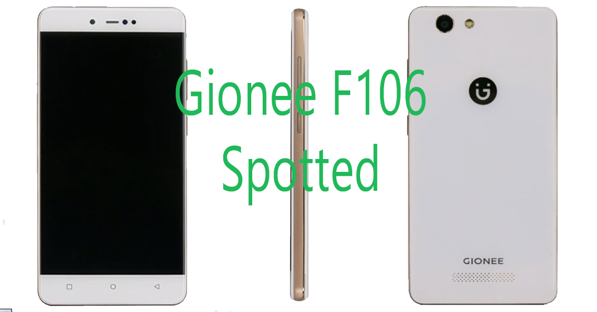 Gionee F106- a new phone from Gionee spotted!