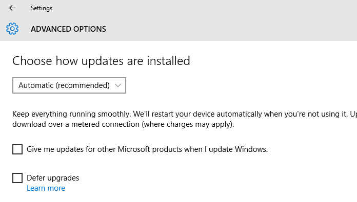 Windows 10 now will allow users to pause/postpone Windows Updates
