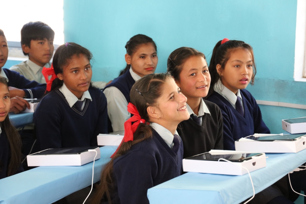 Samsung starts 'smart class' in Birethanti, Nepal