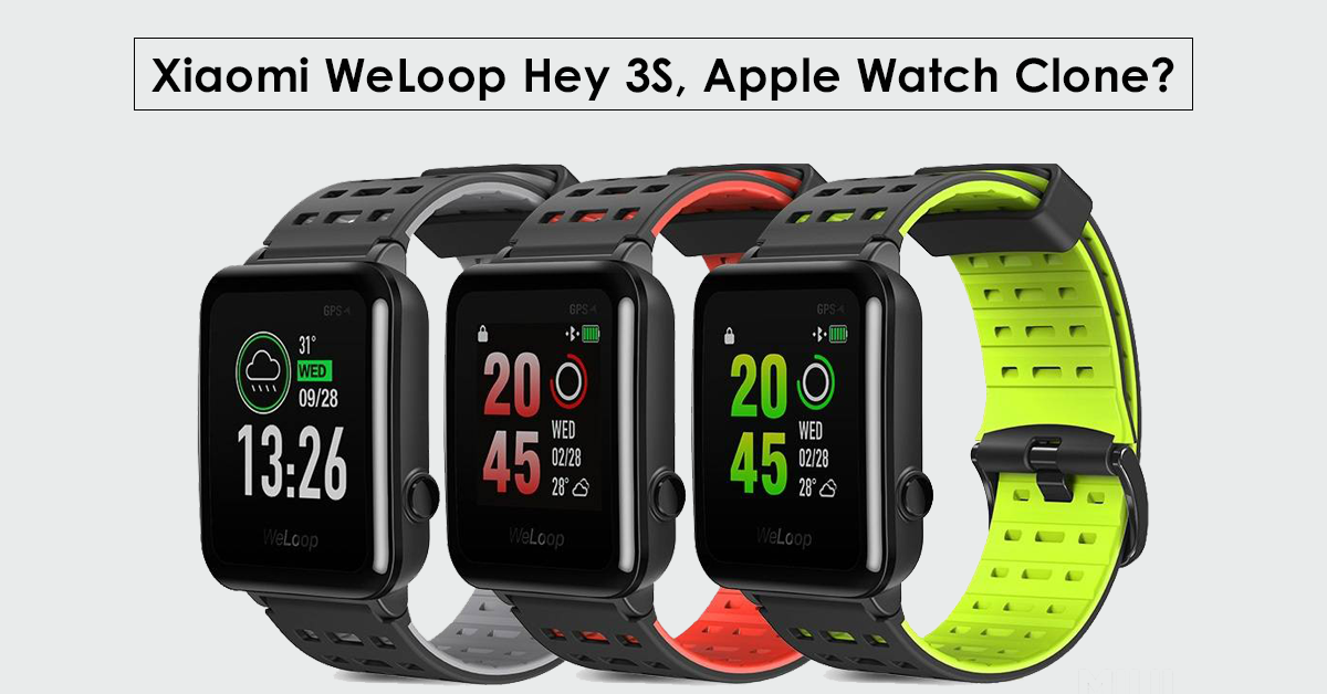 Xiaomi released a new wearable "Hey 3S", Apple Watch Lookalike