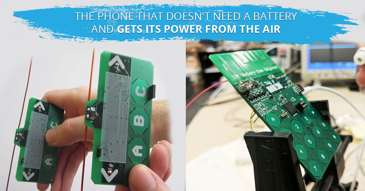 Air powered phone: A phone that uses Air instead of battery