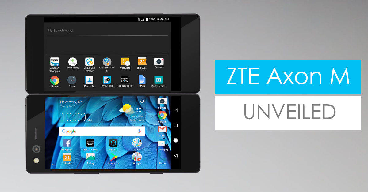 ZTE Axon M with Dual Foldable Display Launched