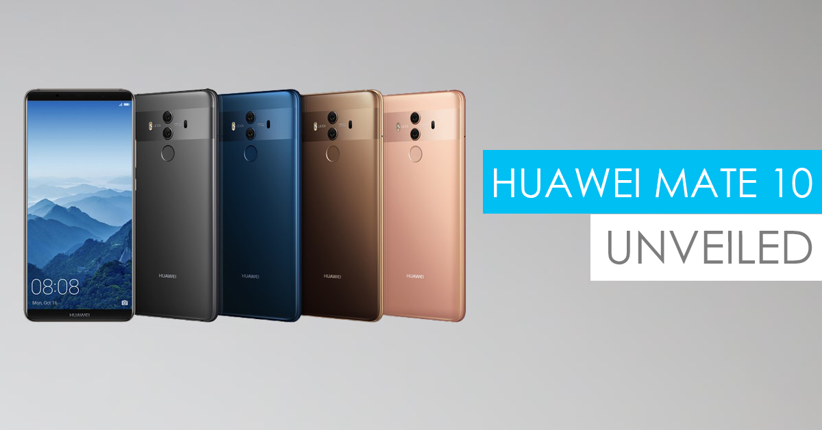 Huawei Mate 10 Series with AI based processor and FullView near bezel-less display Launched