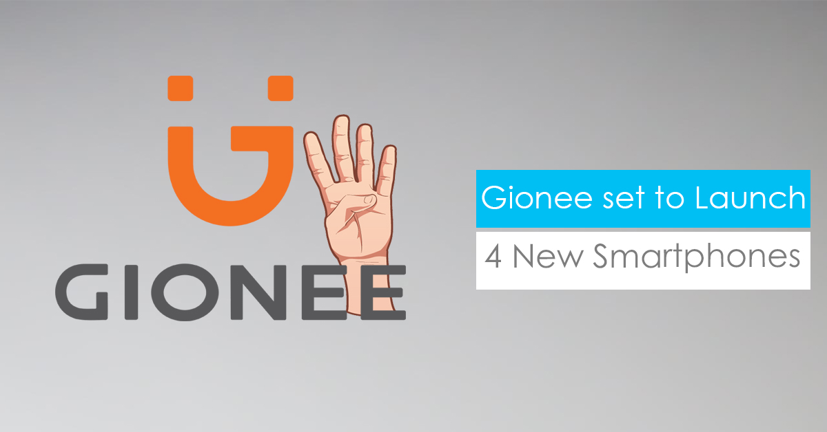 Gionee Teases 4 New Smartphones with 18:9 Aspect Ratio