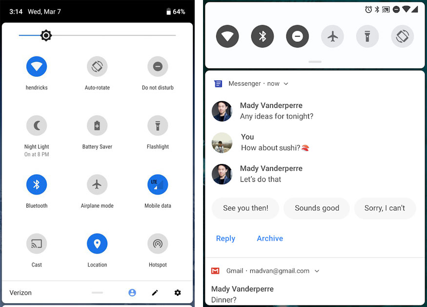 Android-P-Features-Notification-and-quick-settings