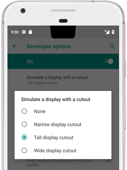 Android-P-cutout-notch