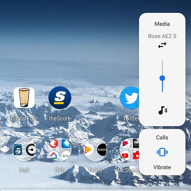 android p volume control