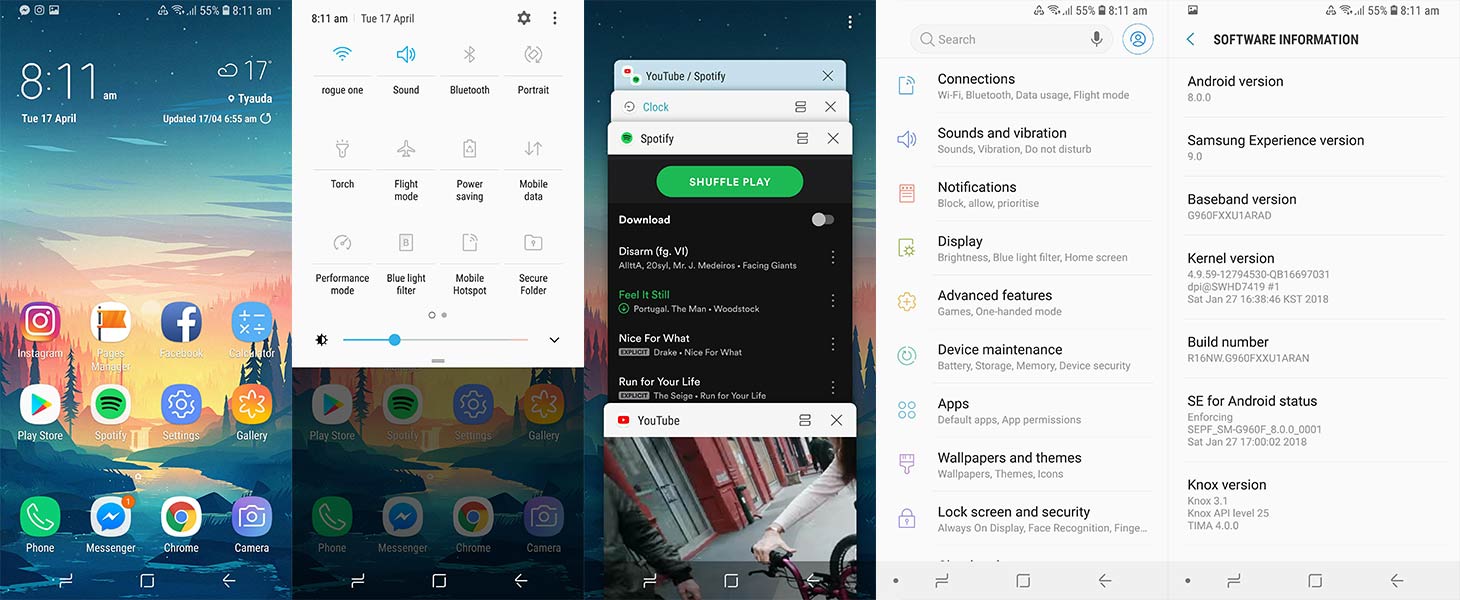 samsung galaxy s9 review software