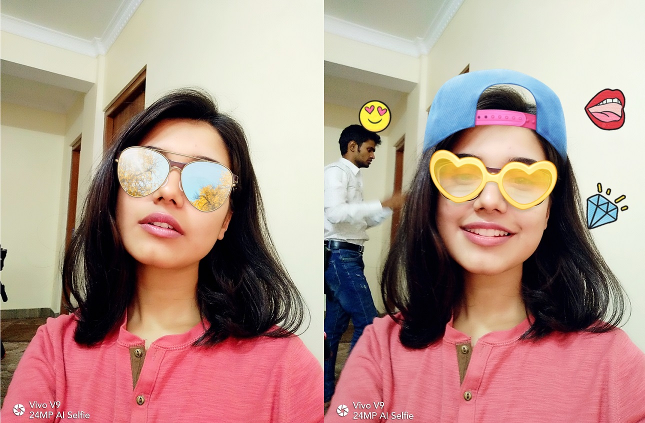 vivo v9 AR stickers 