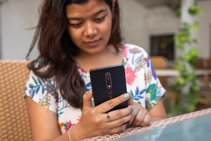 Nokia 6 2018 Review back metal view