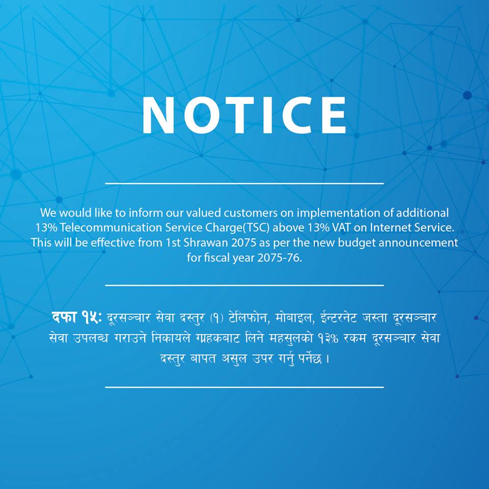 worldlink say on internet price hike nepal