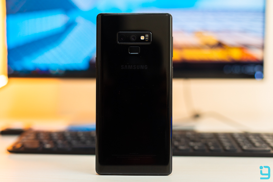 samsung galaxy note 9 design build looks black color back 