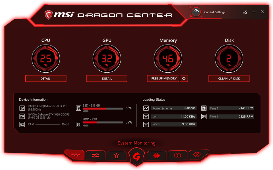 msi ge63 raider rgb 8rf dragon center