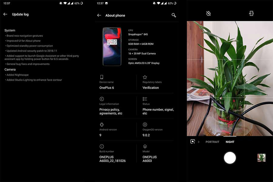 oneplus 6 oxygenos 9.0.2 changes