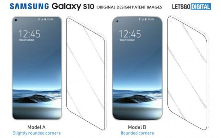 samsung galaxy s10 alleged designs
