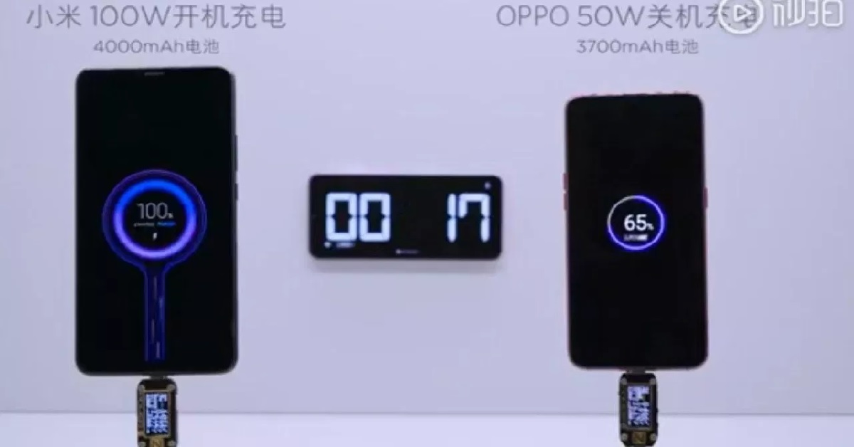 Xiaomi reveals 100-watt charging: Takes only 17 minutes to charge a 4000mAh battery