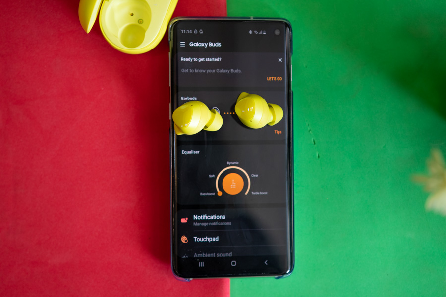 Samsung Galaxy Buds Galaxy Wearable App