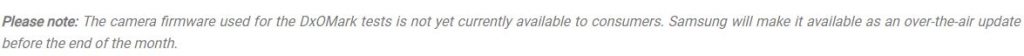 DxOmark disclaimer