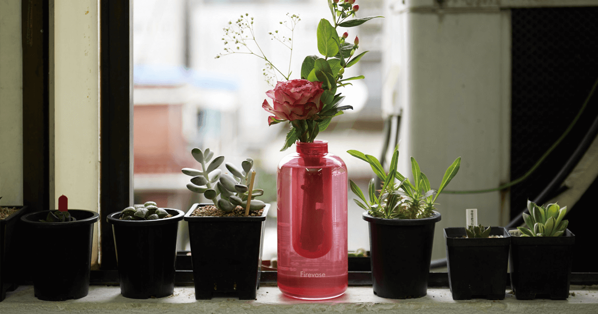 Samsung firevase is a flower vase that doubles as a throwable fire extinguisher