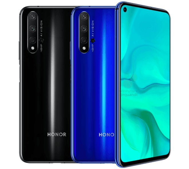 honor 20 display design