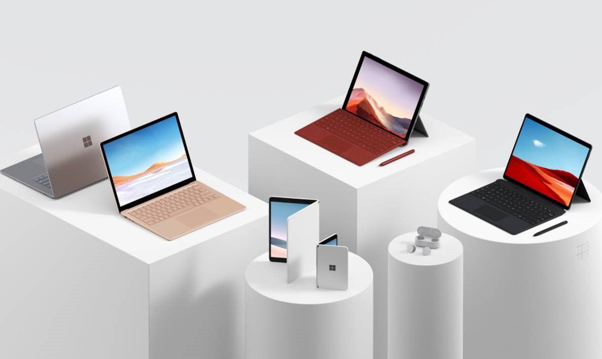 Microsoft launches Surface laptops, Earbuds, & showcases futuristic Android Surface Duo phone
