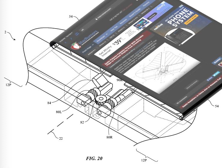 Apple foldable hinge patent