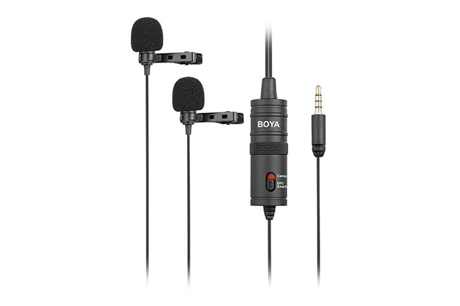 Boya M1DM Dual Omnidirectional Lavalier Microphone Oliz Store
