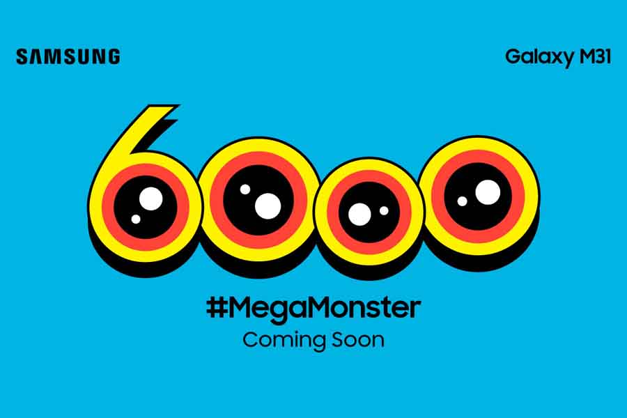 Samsung Galaxy M31 6000mAh battery teaser poster