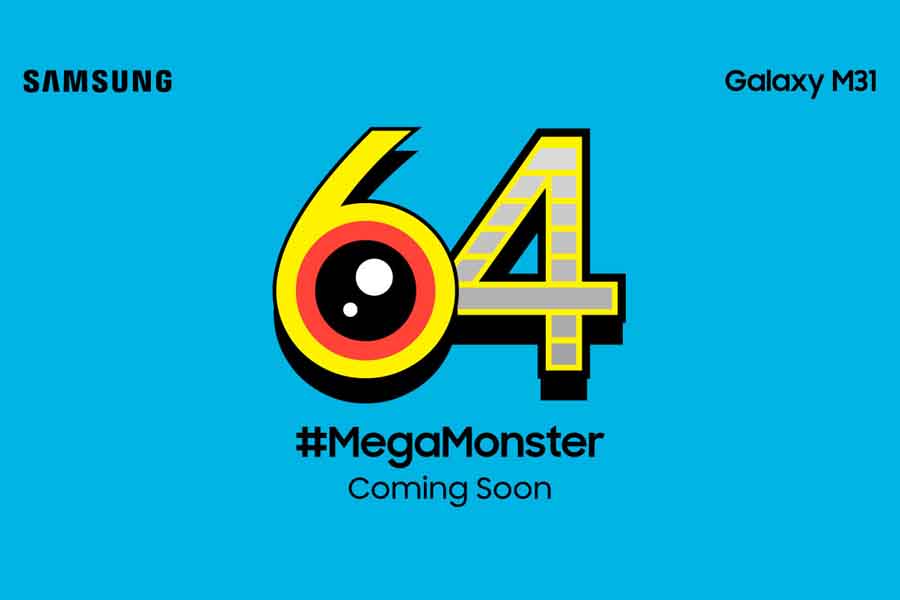 Samsung Galaxy M31 64MP camera teaser poster