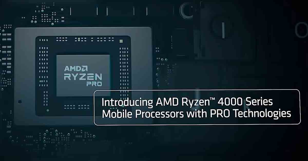 AMD announces Ryzen Pro 4000 processors for business laptops