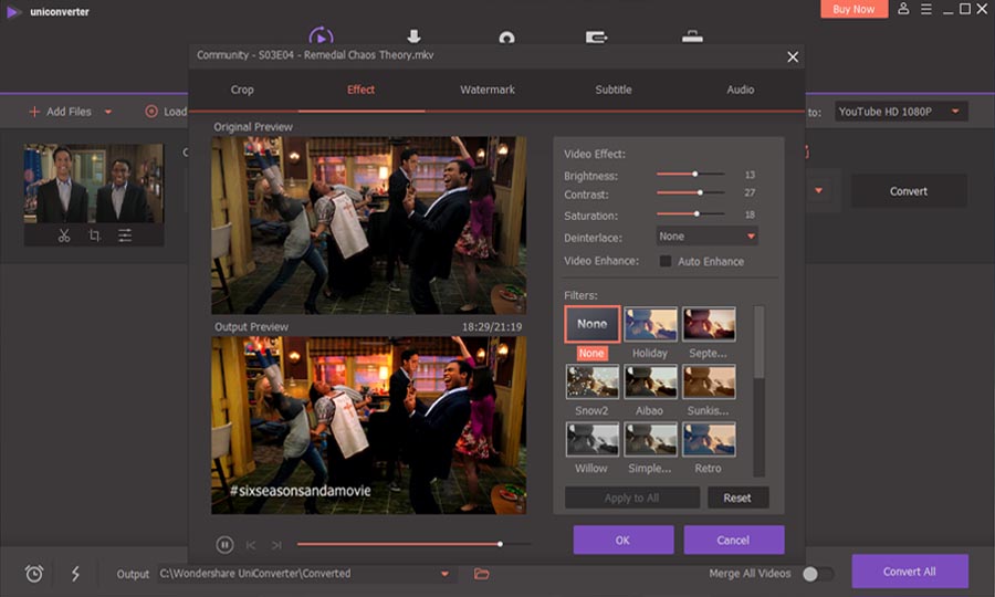 WonderShare UniConverter - Video Editing