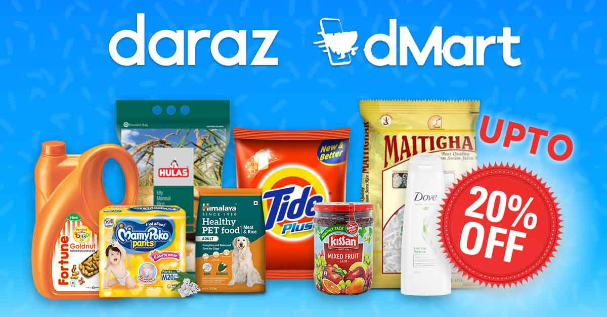 Daraz’s dMART offers exciting deals & discount on purchase of daily essentials!
