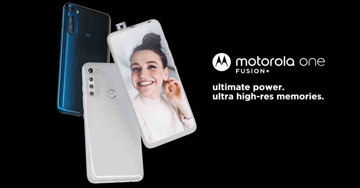Motorola One Fusion+ goes official with a pop-up selfie camera
