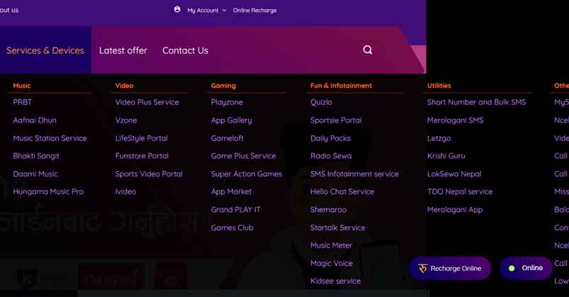 Ncell Services & Devices