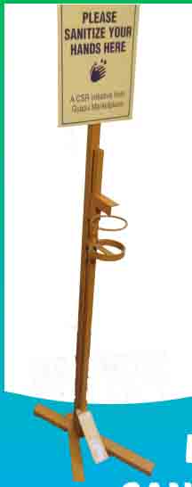 Gyapu Foot operated hand sanitizer dispenser