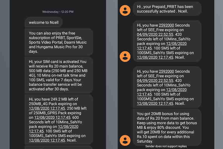 Ncell Power SIM - Power Loaded Features