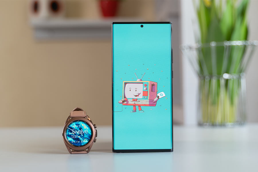 Galaxy Watch 3 alongside a phone