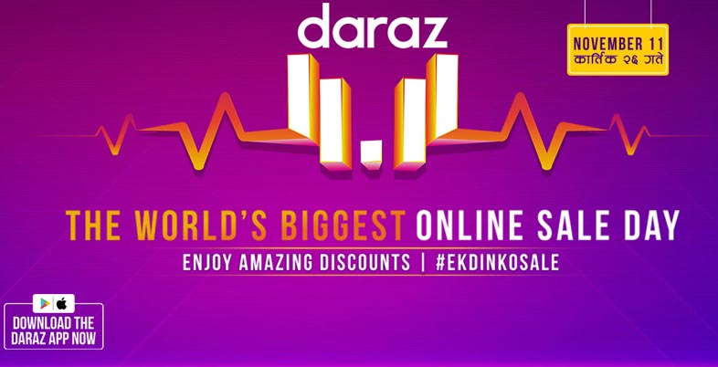 Daraz Nepal brings the 11.11 sales day for the third year