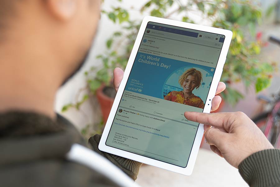 Galaxy Tab A7 2020 vertical use