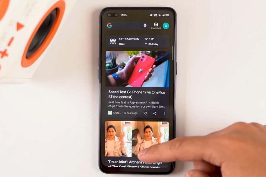 OPPO F17 Pro - Google Feed