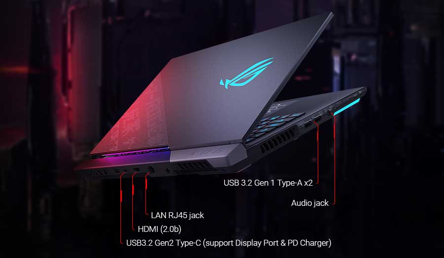 ASUS ROG Strix SCAR 15 2021 Ports