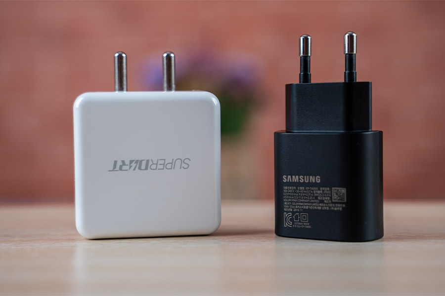 X7 Pro vs Galaxy A72 - Chargers