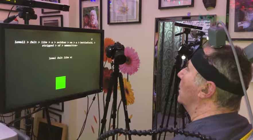 Paralyzed individual experimented typing with brain implants