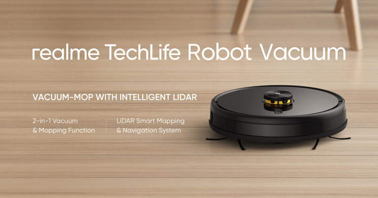 Realme launches TechLife Robot Vacuum with smart LiDAR technology