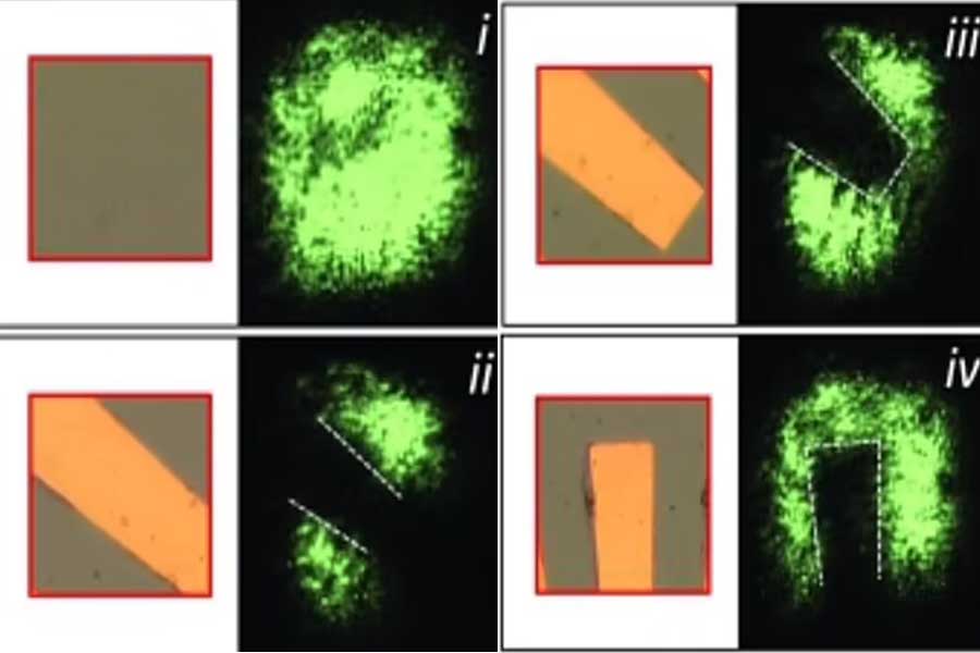 Ultra-thin film in glass samples